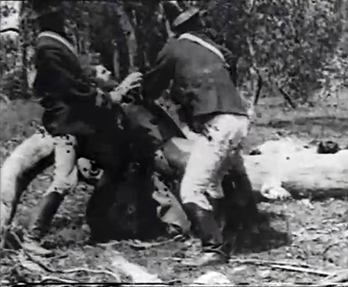 image du film COMPRESSION THE STORY OF THE KELLY GANG DE CHARLES TAIT.
