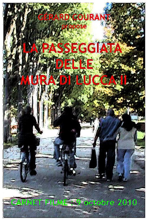 image du film LA PASSEGGIATA DELLE MURA DI LUCCA II (CARNET FILM : 9 octobre 2010) .