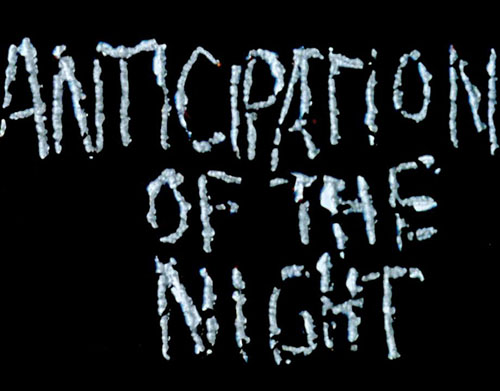 image du film COMPRESSION ANTICIPATION OF THE NIGHT DE STAN BRAKHAGE.