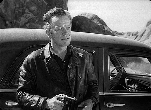 image du film COMPRESSION THE HITCH-HIKER DE IDA LUPINO.