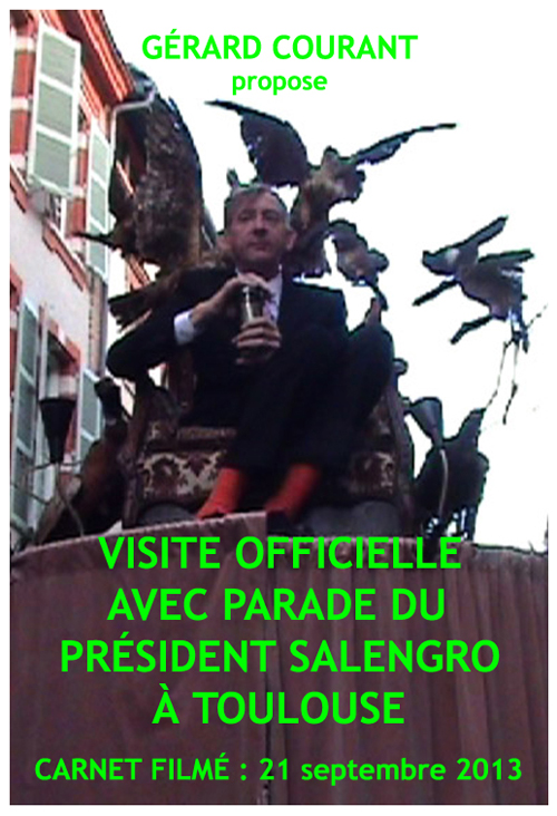 image du film VISITE OFFICIELLE AVEC PARADE DU PRSIDENT GROLANDAIS SALENGRO  TOULOUSE (CARNET FILM : 21 septembre 2013).