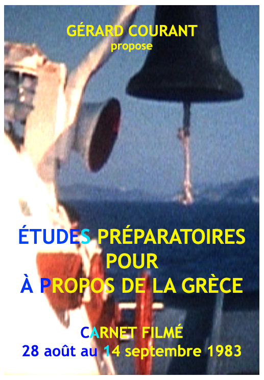image du film TUDES PRPARATOIRES POUR    PROPOS DE LA GRCE  (CARNET FILM : 28 aot 1983  14 septembre 1983).